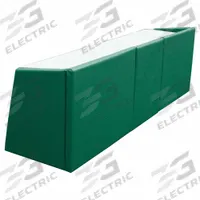 SPALDING Scorer's Table: 29 in Overall Ht, 18 in Overall Dp, Scorer's Table, 96 in Overall Lg, Green (MPN 411-233). Key specifications — Padding Color: Green; Brand: SPALDING; Padding Material: Vinyl; Tabletop Color: White; Tabletop Material: Steel; Scoring Product Type: Scorer's Table.