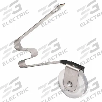 PRIME-LINE Tension Spring Roller: Tension Spring Roller, 7 7/16 in Overall Ht, Unfinished - Screen Door Hardware