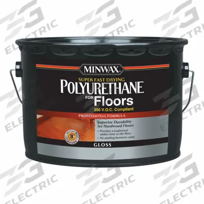 MINWAX Finish: Varnish, Interior, Oil, 2.5 gal Container Size, Wood, Gloss, Clear - Wood Sealers & Finishes
