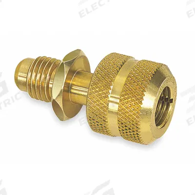 JB INDUSTRIES Adapter: 2 in Lg, 0° Angle, Input 1/4 in Female SAE Right-Hand - Manifold Hose Adapters, Couplers & Unions