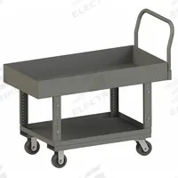 APPROVED VENDOR Platform Truck: 2,000 lb, 48 in L x 24 in W x 41 in H Deck, Solid, 12 ga Deck, Std (MPN WHPT6A24485PH95). Key specifications — Side Panel Type: No Side Panels; Brand: APPROVED VENDOR; Color: Gray; Caster/Wheel Configuration: (2) Rigid.