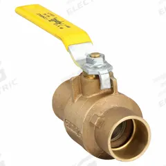 APOLLO Manual Two-Way Ball Valve: 1 1/2 in, Bronze, Straight, Sweat x Sweat, Std Port, Two-Piece (MPN 7020701). Key specifications — Brand: APOLLO; Handle: Lever.
