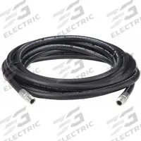 Steam Cleaner/Pressure Washer Hose: 1/2 in ID, 30 ft Lg, Chlorinated Polyethylene, Black, 2,500 psi (MPN 20023840). Key specifications — Hose Cover Material: Chlorinated Polyethylene; Fitting Type: MNPT x MNPT; Hose Color: Black; Hose Configuration: Coupled Assembly; Brand: CONTINENTAL.
