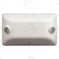Emergency Light: LED, Damp Location Rated, 4 W Lamp Watt, 120/277V AC, 8 W Emergency Watt, Surface (MPN EV4DI-02L). Key specifications — Environmental Rating: Damp Location Rated; Sub-brand: EV Series; Remote Capable: Yes; Adjustable Lamp Heads: Yes; Brand: DUAL-LITE; Standards: NFPA 70 and 101; Series: EV4D; Features: Special Wide Area Lens.