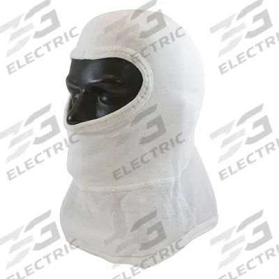 PIP Fire Hood: Nomex, 2 oz Fabric Wt, Straight Cut, 18 in Lg, White, Universal - Firefighting Hoods