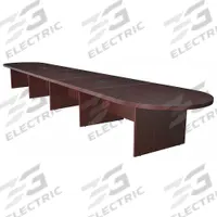 REGENCY Conference Table: Racetrack Oval, Laminate, Mahogany, 264 in Overall Lg, 52 in Overall Wd (MPN LCTRT26452MH). Key specifications — attr987891: Slab Leg; attr987894: Laminate; attr987867: Laminate; attr987857: REGENCY; attr987872: Laminate.