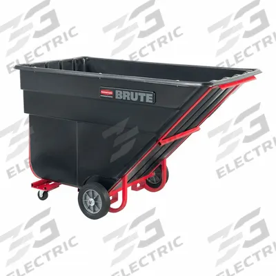 RUBBERMAID COMMERCIAL PRODUCTS Tilt Truck: 40.5 cu ft, 1,500 lb - Forkliftable Steel-Reinforced Plastic Tilt Trucks