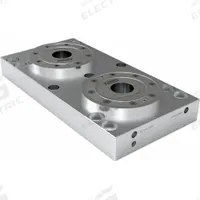 VEKTEK Fixture Plates: Rectangular, Steel, 196 mm W x 366 mm L x 53 mm H, 52.9 lb Wt, 572021. Key specifications — attr1036219: Subplate; attr1036220: VEKTEK; attr1091714: G 1/4" Unclamp Port.