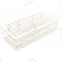 Tube Rack: Polypropylene, White, (90) Wells, 90 Compartments, Benchtop (MPN HS243073W). Key specifications — Material: Polypropylene; Mounting Location: Benchtop; Color: White; Product Type: Test Tube Rack; Total Holding Capacity: (90) Wells; Brand: HEATHROW SCIENTIFIC.