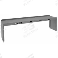TENNSCO Electrical Shelf Riser: 72 in Overall Wd, 15 in Overall Dp, Gray, Carbon Steel, Steel, 18 in (MPN RE-18-1572). Key specifications — Includes Mounting Hardware: Yes; Color: Gray.