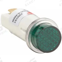 DAYTON Raised Panel Light: 12 mm Panel Mounting Hole Dia, LED, Raised Head (MPN 22NY51). Key specifications — Brand: DAYTON; Electrical Connection: 0.187 in Tab.