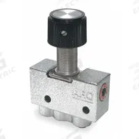 ARO Manual Air Control Valve: 200, Two-Way / Two-Position, Panel, Black, 4 scfm Flow Rate - Max (MPN 224-2-C). Key specifications — attr1092903: Black; attr1086905: Spring Return; attr1086907: 200; attr1086914: Normally Closed; attr1086904: Manual Air Control Valve; attr1086871: 224-2-C.