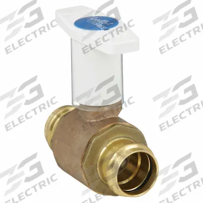 APOLLO Manual Two-Way Ball Valve: 1 1/4 in Size, Brass/Bronze, Straight, Press x Press - Bronze Ball Valves