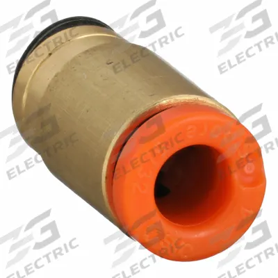 SMC Push-Fit Adapter Fitting: 1/4 in OD x 1/4 in Pipe Size, Push-to-Connect x MUNF - Polybutylene & Brass Tube Fittings