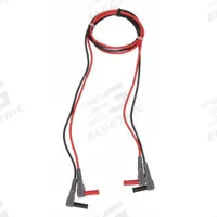 APPROVED VENDOR Test Leads: CAT III 1000V, Right Shrouded Plug, 3 1/4 ft Lg, 18 AWG Wire Size (MPN 4WRA7). Key specifications — Brand: APPROVED VENDOR.