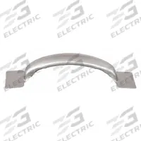 APPROVED VENDOR Pull Handle: Weld-On, Steel, Silver, 0.75 in, 4.5 in Grip Lg, 1.25 in Projection (MPN 4PE23). Key specifications — Brand: APPROVED VENDOR; Projection Type: Non-Recessed; Material: Steel; Finish: Natural; Color: Silver; Folding Type: Fixed; Mounting Type: Weld-On; Grip Thickness: 0.75 in.