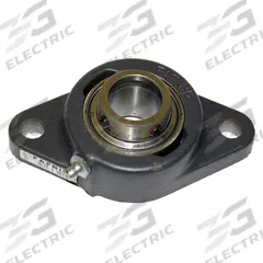 TIMKEN 2 Bolt Flange Bearing: Radial Ball, 1 3/16 in Bore, Cast Iron, Set Screws, 5 9/16 in Lg (MPN YCJT 1-3/16 SGT). Key specifications — Bore Type: Cylindrical; Brand: TIMKEN; Lubricant Material: NLGI #2 Equivalent; Mounting Bolt Size: 7/16 in; System of Measurement: Inch.