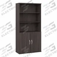 BUSH BUSINESS FURNITURE Bookcase: Dark Gray, Laminate/Wood, 72 3/4 in Overall Ht, 5 Shelves (MPN STA010SG). Key specifications — Material: Wood; Brand: BUSH BUSINESS FURNITURE; Color: Dark Gray.