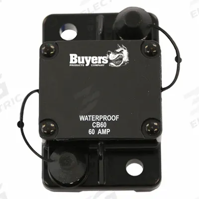 BUYERS PRODUCTS Automotive Circuit Breaker: CB, 42V DC, 60 A at 42V DC - Surface Mount Automotive Circuit Breakers