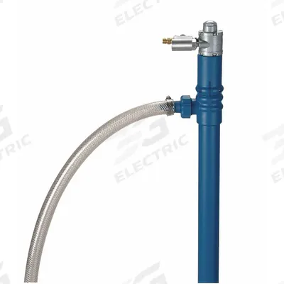 FINISH THOMPSON Air Drum Pump: Pump w/ Discharge Hose & Spout, 22 gpm Max. Flow Rate - Low Viscosity Centrifugal Drum Pumps