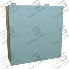 HAMMOND Enclosure: Steel, 20 in x 20 in x 7 in, NEMA 12, w/Panel, Solid Cover, Hinged (MPN 1418JD7). Key specifications — Brand: HAMMOND; Closure Method: Screws; Knockouts: Not Included.