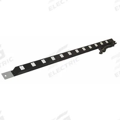 PRO-LINE Power Strip: 66 1/2 in Overall Wd, 1 1/2 in Overall Dp, Aluminum - Power Strips & Mounting Panels for Workbenches