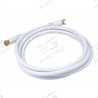 MONOPRICE Coaxial Cable: RG-6/UL, 18 AWG Conductor Gauge - RG-6/U Coaxial Cable with F-Type Connectors
