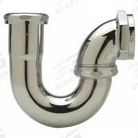 ZURN Trap: Cast Brass, Chrome-Plated, Silver, 1 1/2 in Nominal Pipe Size, 5 3/4 in Overall Lg, Slip (MPN ZR505LAW-PC). Key specifications — Finish: Chrome-Plated; Includes: Nuts; Includes Cleanout: No; Brand: ZURN; Material: Cast Brass.