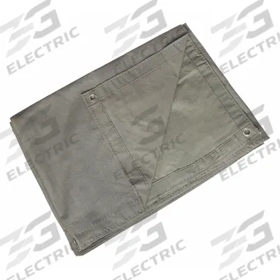 APPROVED VENDOR Tarp: 23.5 ft Lg, 15.5 ft Wd, Heavy Duty, 20 mil, Cotton Canvas, Green - Canvas Tarps