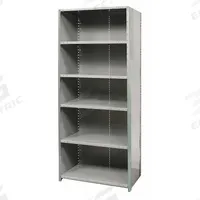 HALLOWELL Metal Shelving: Standalone, Medium-Duty, 48 in x 12 in, 84 in Overall Ht, 6 Shelves (MPN F4721-12HG). Key specifications — Assembled: Unassembled; Shelving Material: Steel; Frame Material: Steel; Color: Gray; Brand: HALLOWELL.