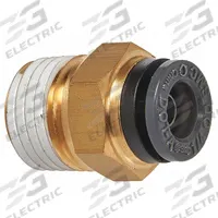 SUR&R Male Connector: NPT, Brass, 2 PK (MPN ABM230). Key specifications — Type: NPT; Material: Brass; Brand: SUR&R; Accessory Type: Straight Connector; Fitting Gender: Male.