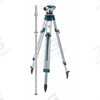BOSCH Automatic Level Kit: Self-Leveling, 26X, 35 9/16 mm Aperture, 330 ft Working Range (Max), 1.5° (MPN GOL26 CK). Key specifications — attr939412: ±1/16 in @ 330 ft; attr939417: 1.5°; attr934739: BOSCH; attr939423: Lens Cap.