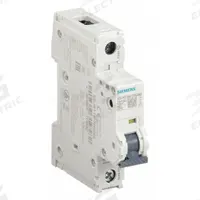 SIEMENS IEC Miniature Circuit Breaker: 15 A Amps, 60V DC, 14kA at 240V AC, Screw Clamp, 5SJ4, AC/DC (MPN 5SJ41187HG40). Key specifications — Brand: SIEMENS; DC Voltage Rating: 60V DC; Max. AIR Rating: 14kA at 240V AC; Terminal Connection: Screw Clamp; AC Voltage Rating: 240V AC.