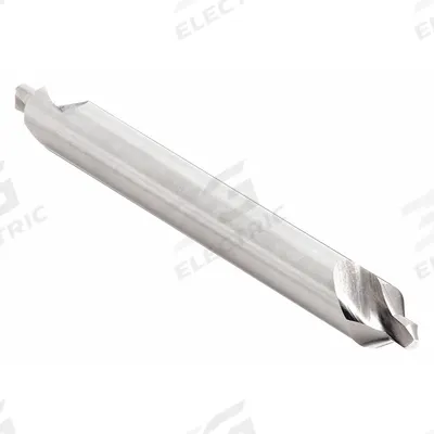 KEO Center Drill: Plain Type, #5, 60°, 6 in Overall Lg - Plain-Tip Center Drills