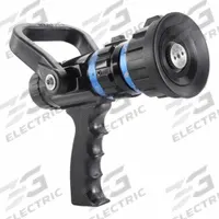 VIPER Fire Hose Nozzle: Single Gallonage, Fog (MPN I217637). Key specifications — Product Type: Nozzle; Thread Type: NST; Base Type: Swivel; Body Material: Aluminum; Activates By: Shutoff Handle; Nozzle Option: Single Gallonage; Spray Pattern: Fog/Straight Stream; Brand: VIPER.