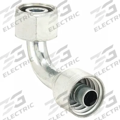 AEROQUIP Hydraulic Crimp Fitting: Steel x Steel, 90° Elbow, -16 For Hose Dash Size - Aeroquip Crimp Hydraulic Hose Fittings with Metric Connection