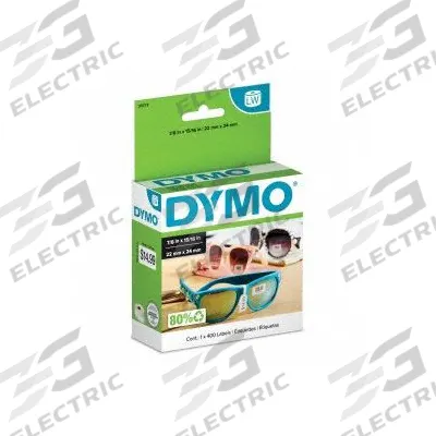 DYMO Price Tag Label: 15/16 in Label Wd, 7/8 in Label Ht, White, 1 in Core Dia. - Desktop Direct Thermal Labels