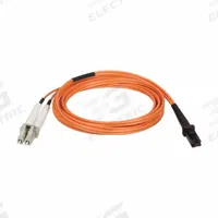 EATON TRIPP LITE Fiber Cable: Multi-Mode, 16.4 ft Lg, MTRJ / PC Female End 1, LC / PC Male End 2 (MPN N314-05M). Key specifications — Fire Rating: Riser; Jacket Material: LSZH; Number of Fibers: Duplex; Fiber Type: OM1; Brand: EATON TRIPP LITE; End 1 Connection Gender: Female; End 1 Contact Type Finish: PC; End 2 Connection Gender: Male.