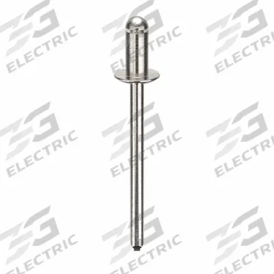 Grainger Blind Rivet,1 3/5" L,0.156" dia,PK500: Inch, 1 19/32 in Overall Lg, 19/64 in Body Lg - Domed-Head Blind Rivets