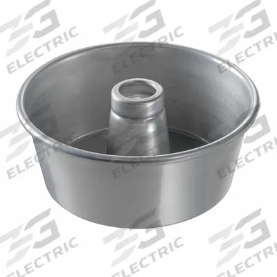 CHICAGO METALLIC Cake Pan: Aluminized Steel, Glazed, Solid, 9 1/4 in Overall Dia - Tube & Bundt Pans