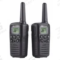 MIDLAND Handheld Two Way Radio: X-Talker T10 Series, FRS/GMRS, Analog, 0.5 W, 22 Channels, VOX, IPX4. Key specifications — Color: Black; FCC License Required: No.