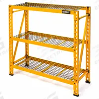 DEWALT Bulk Storage Rack: Standalone, Light-Duty, 49 5/8 in x 18 in x 47 5/8 in, 3 Shelves (MPN DXST4500-W). Key specifications — Decking Material: Metal; Brand: DEWALT.