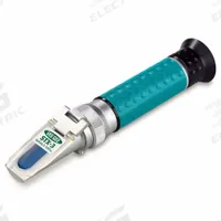 VEE GEE Refractometer: Salinity/Specific Gravity, +/-1 ppt, Auto, Analog, 0 ppt Salinity - Min (MPN STX-3). Key specifications — Brand: VEE GEE; Accuracy: +/-1 ppt; Automatic Temperature Compensation Included: Automatic; Resolution: +/-1.00 ppt; Test Parameters: Specific Gravity.