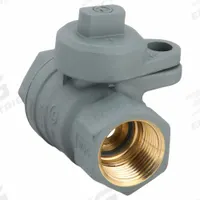 JOMAR VALVE Manual Two-Way Ball Valve: 1 in, Brass, Straight, FNPT x FNPT, Full Port Ball Port (MPN 240-005P). Key specifications — Brand: JOMAR VALVE; Handle: Locking Tee.