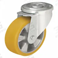 APPROVED VENDOR Bolt-Hole Caster: Swivel, No Brake, Polyurethane, 3 1/16 in Wheel Dia., Aluminum (MPN LKR-ALTH 80K). Key specifications — attr1111490: APPROVED VENDOR; attr1176865: Swivel.