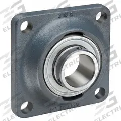 INA 4 Bolt Flange Bearing: Radial Ball, 30 mm Bore, Cast Iron, Set Screws, 108 mm Lg, 42.2 mm Wd (MPN RCJY30-XL-N). Key specifications — Bore Type: Cylindrical; Brand: INA; Lubricant Material: Lithium Complex Grease; Mounting Bolt Size: M10; Split Housing: Not Split; System of Measurement: Metric.