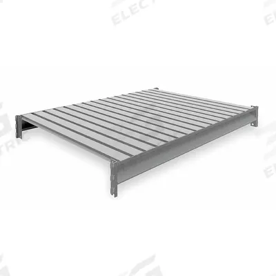 TENNSCO Shelf: 48 in x 36 in, 22 ga Beams, Steel - Ribbed Steel Decking Bulk Rack Shelf Kits