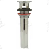 ZURN Sink Drain: Brass, Chrome, 2 1/4 in Overall Dia, Slip, 1 1/2 in Pipe Dia, Includes Overflow (MPN Z8743-1-6-PC). Key specifications — Product Type: Sink Drain; Brand: ZURN; Finish: Chrome; Material: Brass; Includes Overflow: Yes; Includes: Cast Brass Locknut and 6 in Tailpiece.
