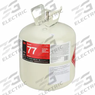 3M Spray Adhesive: Super 77, Gen Purpose Bonding & Repair, 29.3 lb, Tank - General Purpose Spray Adhesives