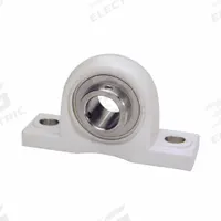 IPTCI BEARINGS Pillow Block Bearing: 1 1/4 in Bore, Polymer, Set Screws, 1 7/8 in Shaft Ht, 385 RPM (MPN SUCTP207-20IP69K). Key specifications — Brand: IPTCI BEARINGS; Maximum Speed: 385 RPM; Mounting Bolt Size: 1/2 in; Standards: AFBMA; System of Measurement: Inch.